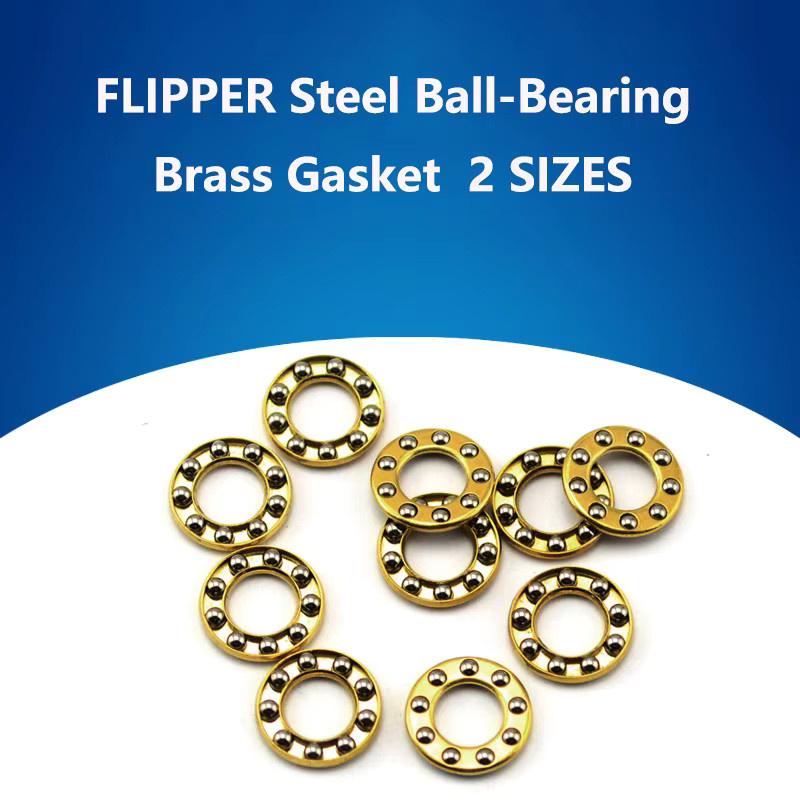 FLIPPER Kugellager Set aus Stahl und Messing mit Dichtung für Klappmesser DIY Zubehör in Gold - Bild 3