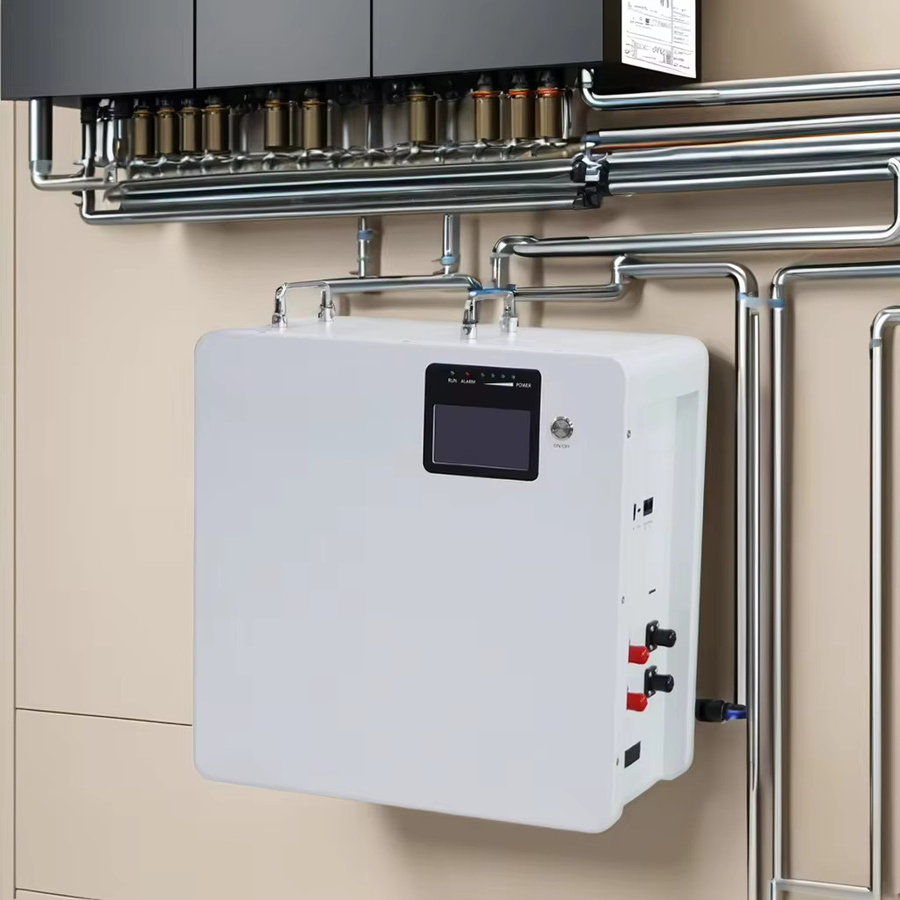Wandmontiertes Solarpanel-Set mit 5-10 kW Leistung, 48-V-Lithium-Ionen-Batterie und Wechselrichter in Weiß für den Heimgebrauch - Bild 4