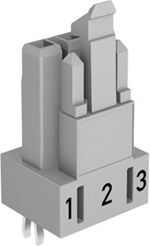 WAGO 890-823 WINSTA MINI Netz-Steckverbinder Buchse, Einbau vertikal, 3-polig, 16A, Weiß, 100 Stück - Bild 1