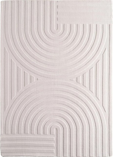 Ayyildiz Kurzflorteppich Pompei in Creme und Beige im Boho-Design, B/L: 160 x 230 cm - Bild 1