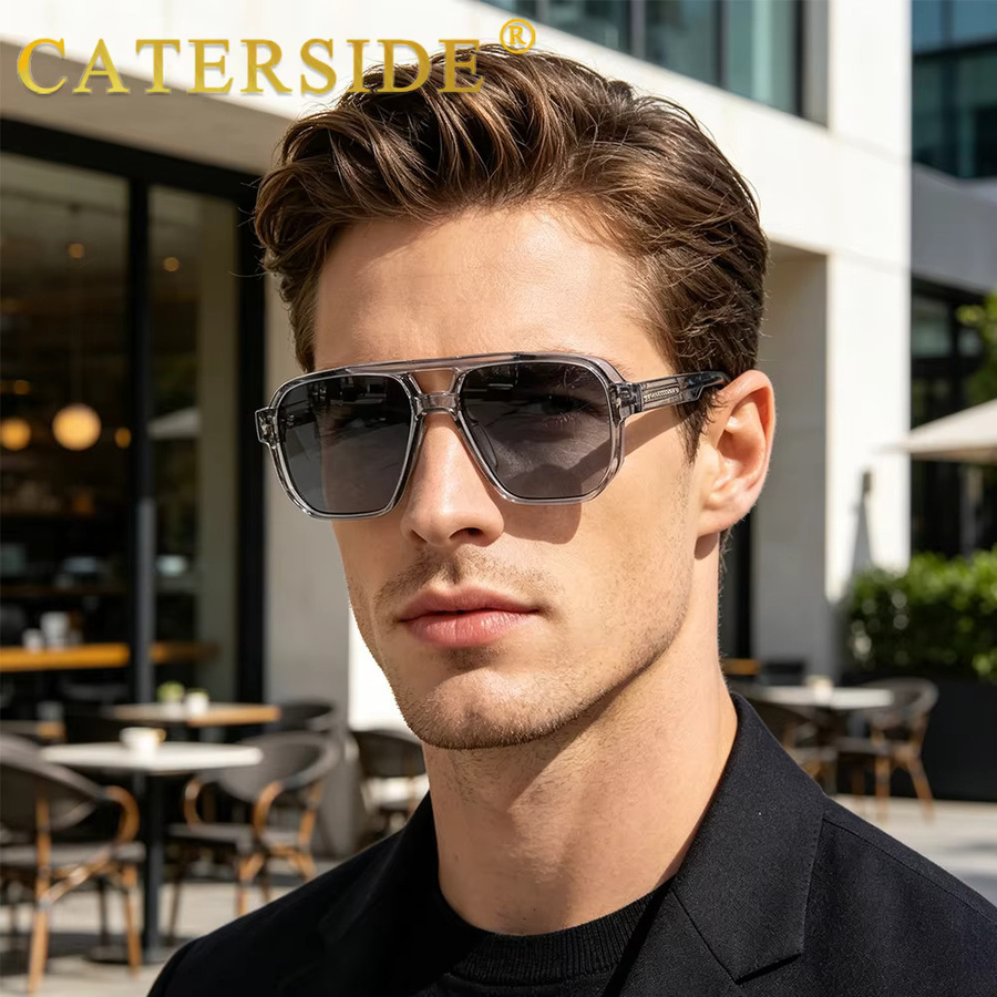 CATERSIDE Sonnenbrille Vintage Punk, Vollrand, Square, Unisex - Bild 2