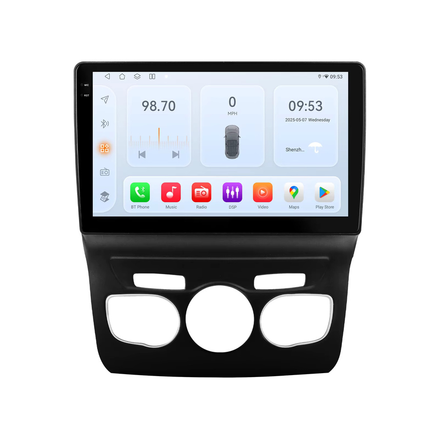 Hizpo Android 14 Auto-Multimedia-Player für Citroen C4 C4L DS4 (2013–2017) mit Carplay, GPS, 4G, Bluetooth und 360 Kamera in Schwarz - Bild 3