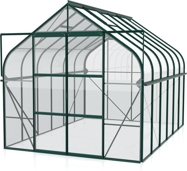 Vitavia Gewächshaus Diana 9900 in Smaragdgrün mit 9,9 m² Fläche und 3 mm ESG-Glas - Bild 1