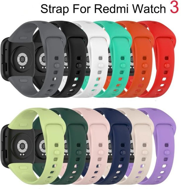 Xiaomi Uhrenarmband Silikon, Schwarz, Redmi Watch 3, Active Lite - Bild 1