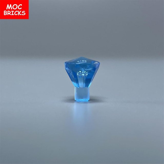 Yiran toy MOC Steine Fels 1x1 Juwel 24 Facetten Schatz Diamant Edelstein, Bausteine, 100-teiliges Set, ab 3 Jahren - Bild 1