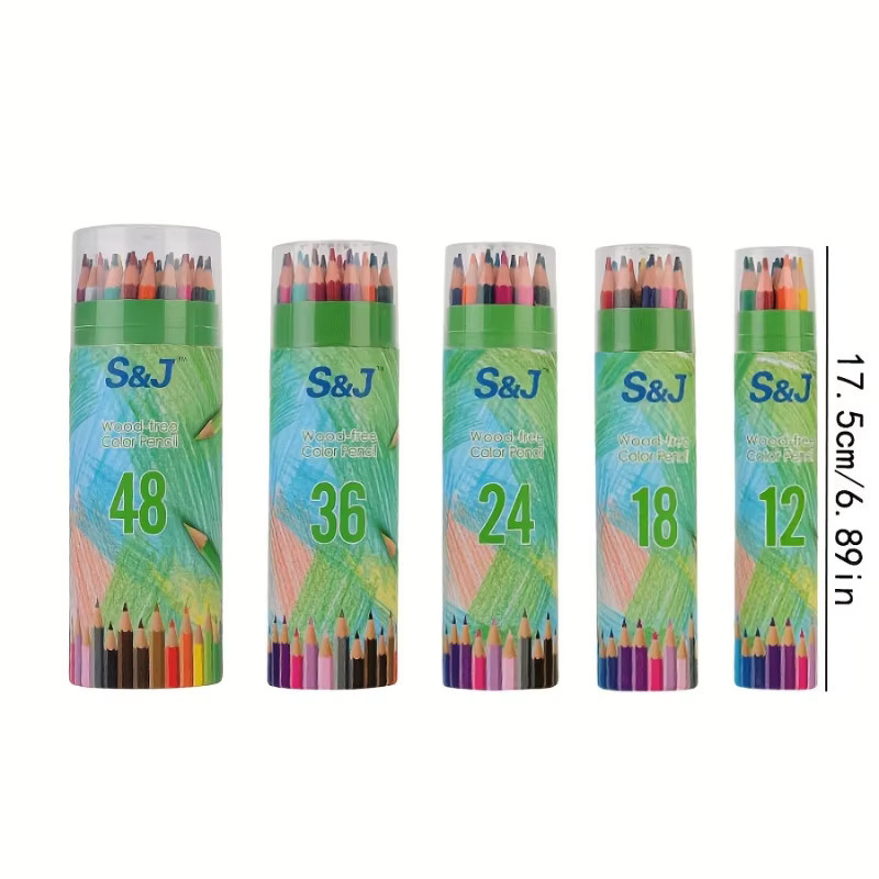 Professionelles Farbstift-Set in Multicolour mit Behälter für Skizzen und Handmalerei - Bild 1
