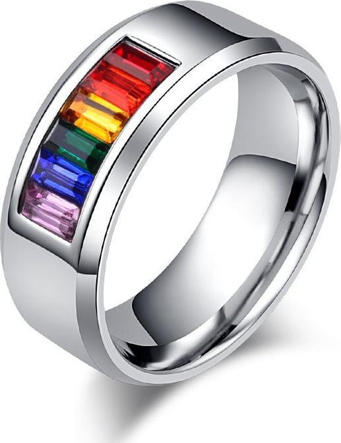 YIRAN Jewelry Ringe, Edelstahl, Schwarz, Unisex - Bild 1