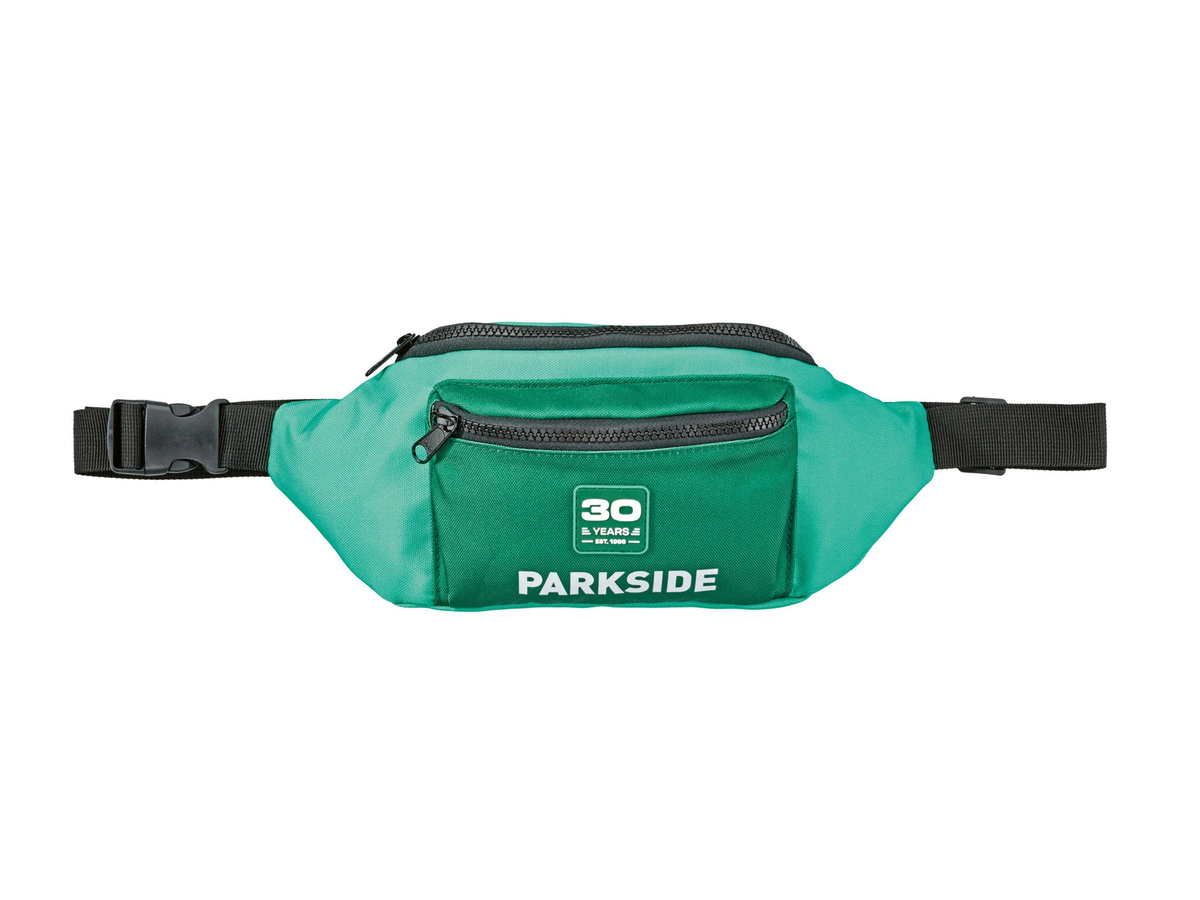 Parkside Bauchtasche Fan Edition mit Reisverschluss in Schwarz und Grün - Bild 2
