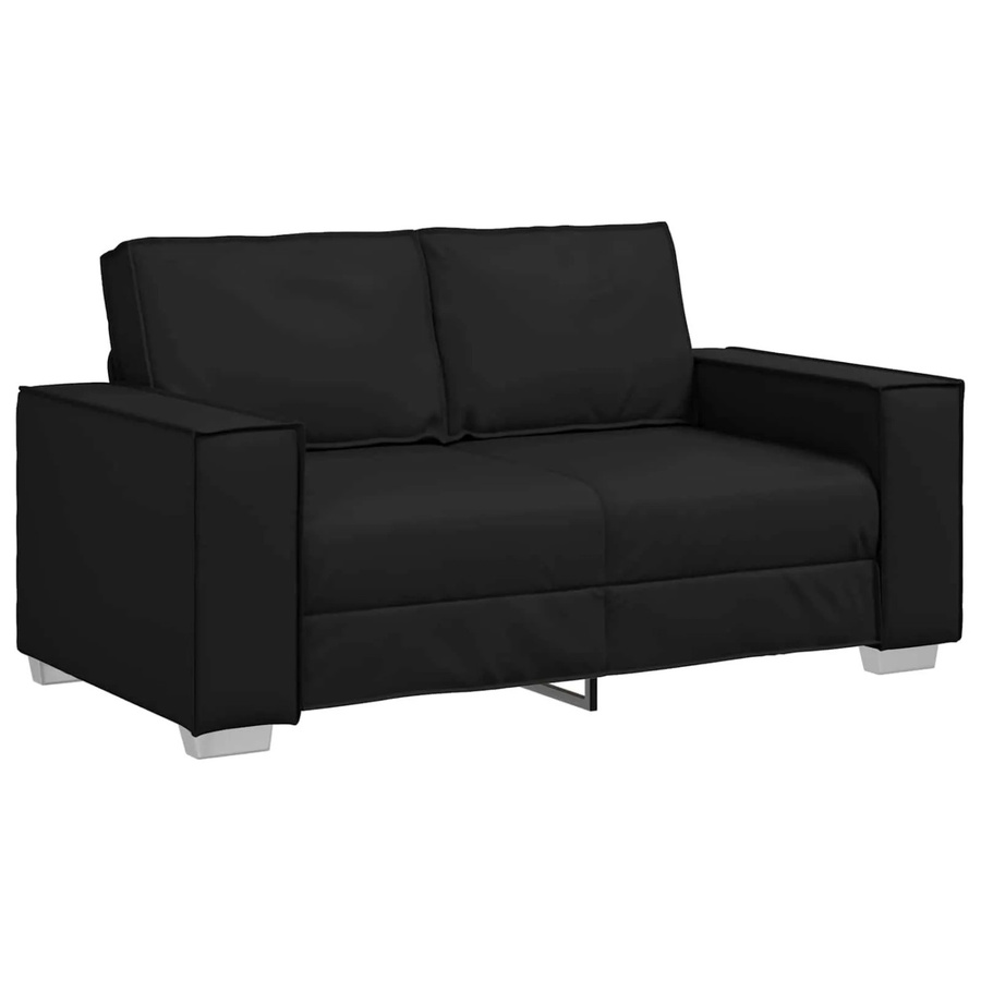vidaXL Sofa Schwarz Modern Stoff B: 160 cm, T: 80 cm, H: 84 cm - Bild 2