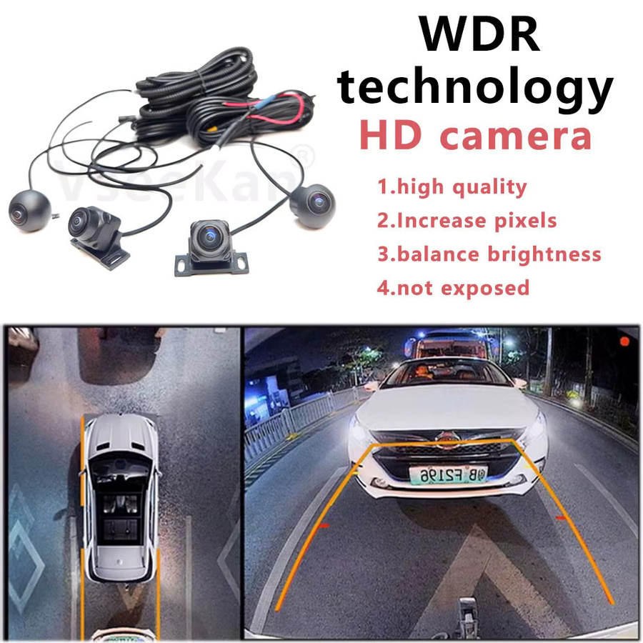 VseeKan AHD1080P 360° Panorama-Autokamera mit WDR-Technologie in Schwarz - Bild 2