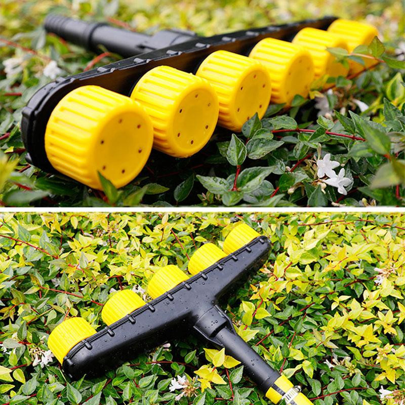 ZENTAURA Garten Sprinkler mit 5 Düsen und einstellbarem Durchfluss für die Bewässerung von Rasen und Gemüse, 1.5 Zoll, ABS - Bild 2
