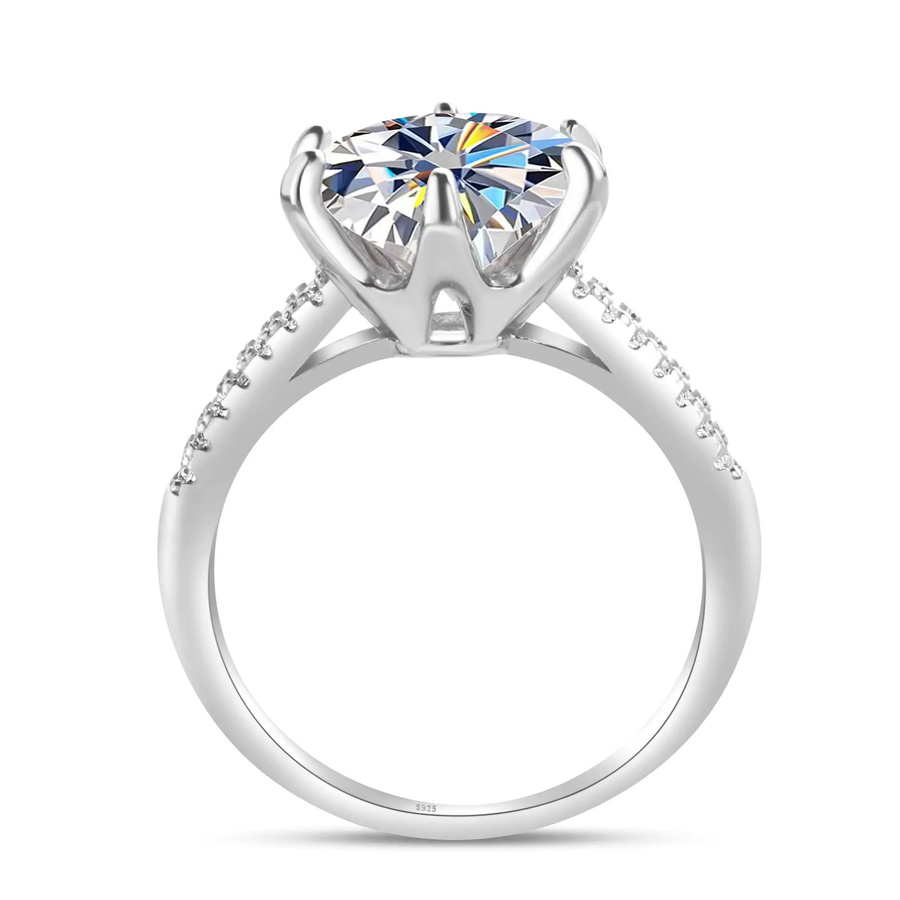 Ring Moissanit, 925 Silber, Damen - Bild 1