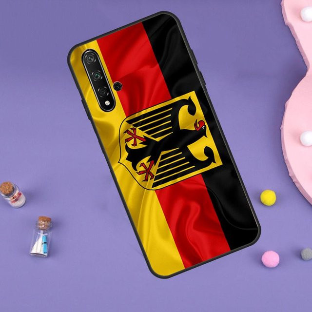 Handyhülle Deutschland Flagge Banner für Huawei Nova, P30 Pro, P40 Lite und weitere Modelle, Multicolor - Bild 1