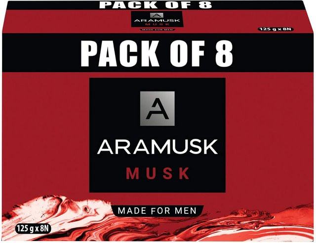 Aramusk Musk Premium Seife für Männer, 125g (Packung mit 8) - Bild 1