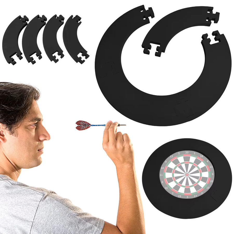 Shunmaii Dart Board Ring, Dartscheibe Wandschutz, Schaumstoff, Schwarz - Bild 2