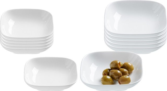 Ritzenhoff & Breker Dipschalen-Set Arena, 12er Set, transparent und weiß - Bild 1
