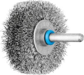 PFERD TOOLS INOX-TOTAL Rundbürste ungezopft aus Edelstahl mit Schaft-Ø 6 mm, Durchmesser: 50 mm, Breite: 15 mm - Bild 1