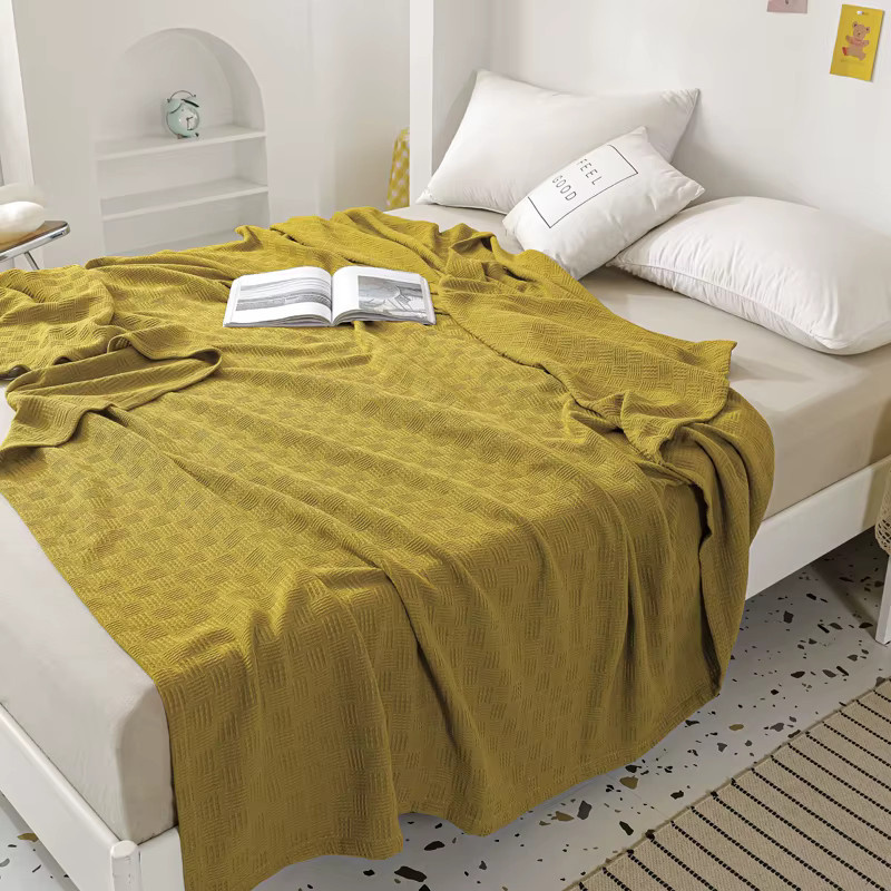 Dreamreal Plaid Decke aus 100% Baumwolle, leichte und weiche Tagesdecke für Bett und Sofa - Bild 2
