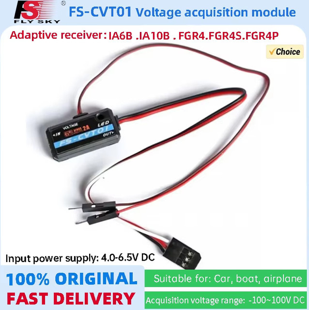 Flysky FS-CVT01 Spannung Sammlung Modul in Schwarz für Flysky IA6B IA10 Radio Empfänger RC Flugzeug FPV Racing Drone DIY Teile - Bild 1