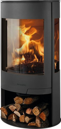 PANADERO Kaminofen Nova aus Stahl in Schwarzmetallic mit 8 kW Leistung