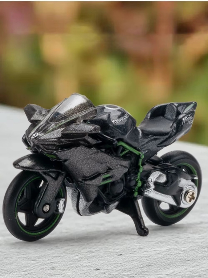 MAKEDA Kawasaki H2R Motorrad-Spielzeugmodell, 1:64, Metall, Gummi, ab 14 Jahren - Bild 7