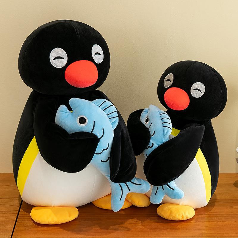 Binggu Pinguin mit Fisch, Plüschtier, 30cm, ab 14 Jahren - Bild 2