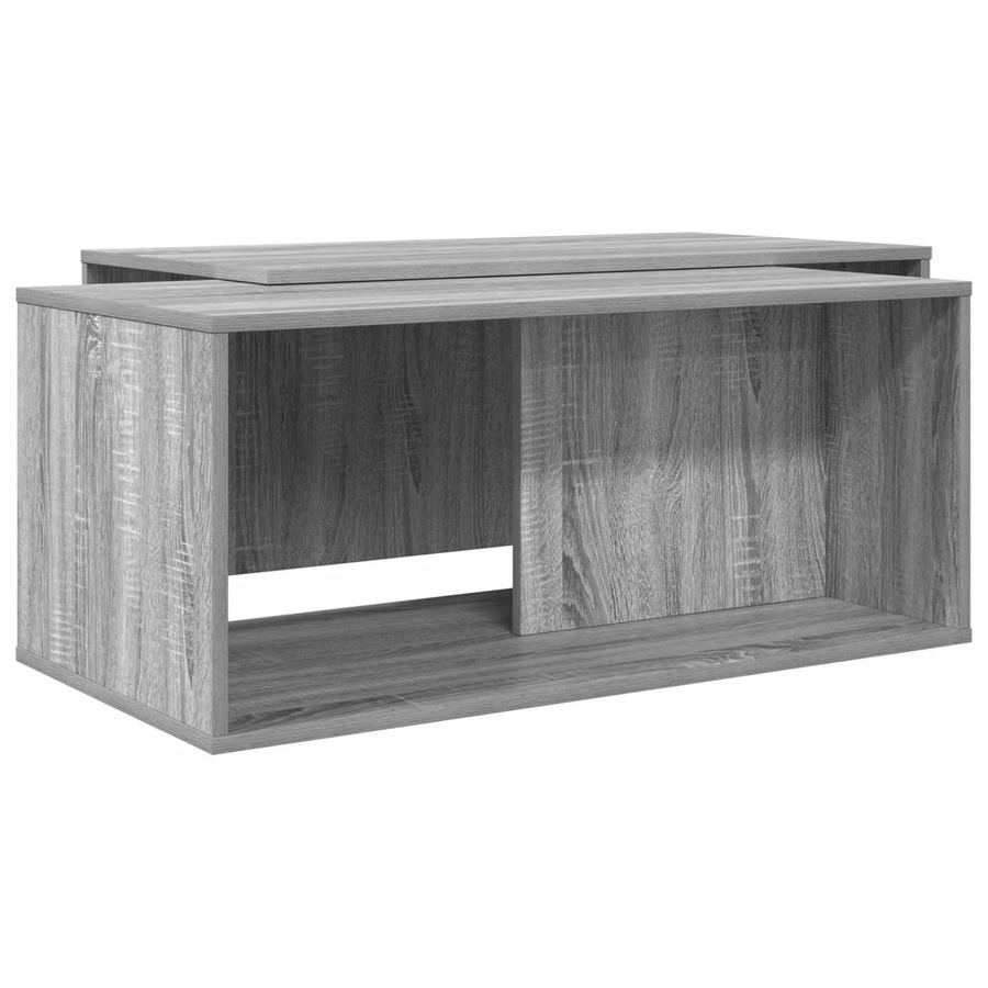 vidaXL Kaffeetisch Set 2-teilig in Grau Sonoma Holzoptik modern - Bild 2