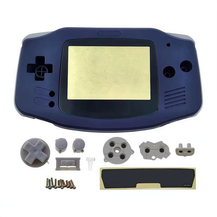 Nintendo Ersatzgehäuse-Set für Game Boy Advance GBA in Transparent Blau mit Tasten und Schrauben - Bild 5