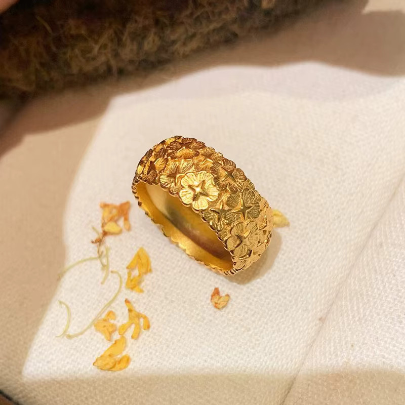 Ring Gold, Stern, Damen, Vintage - Bild 2