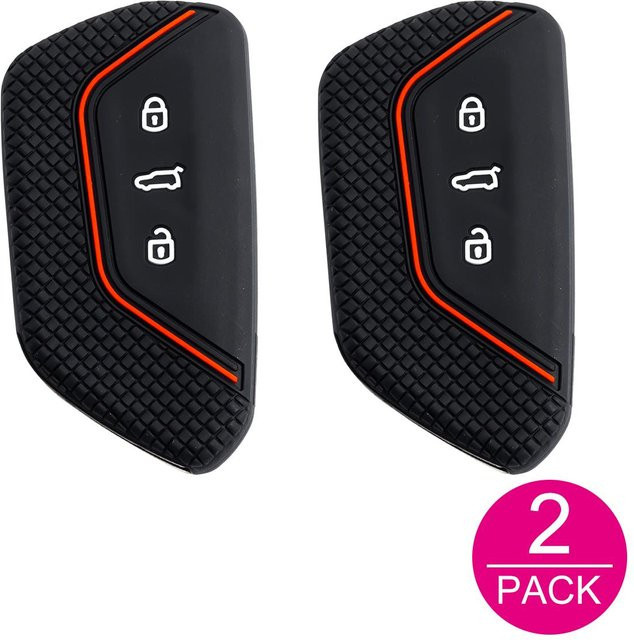 2x Silikon Autoschlüsselanhänger Hülle, Unisex - Bild 1