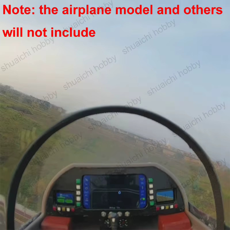 SHUAICHI Fluginstrumenten-Dashboard-Modell mit 1,47 Zoll oder 0,42 Zoll Bildschirmanzeige in Schwarz mit MAVLink-Telemetrieausgang für Flugsteuerung - Bild 5