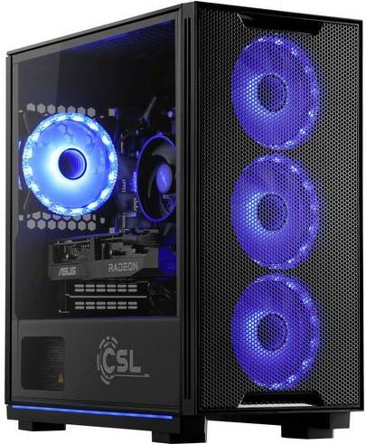 CSL Computer Gaming PC M10030 in Schwarz mit Intel Core i5 13400F, 16GB RAM, 1000GB SSD und Nvidia GeForce RTX 4060 Ti 8GB GDDR6 - Bild 1