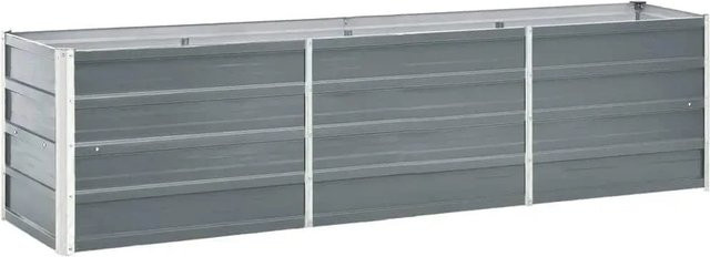 DELUKE Hochbeet OSKAR aus verzinktem Stahl in Grau, B/T/H: 240 x 40 x 45 cm - Bild 1