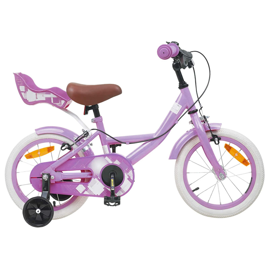 VD Home Furnishing Kinderfahrrad 12 Zoll Lila für Alter 2-4 Jahre - Bild 1
