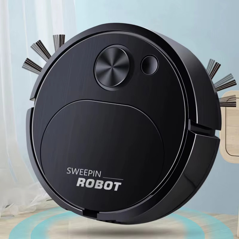 Donirt 3-in-1 USB-Saugroboter mit Wischfunktion und 1500Pa Saugleistung, intelligenter kabelloser Bodenreiniger für Zuhause und Büro in Schwarz oder Weiß - Bild 3