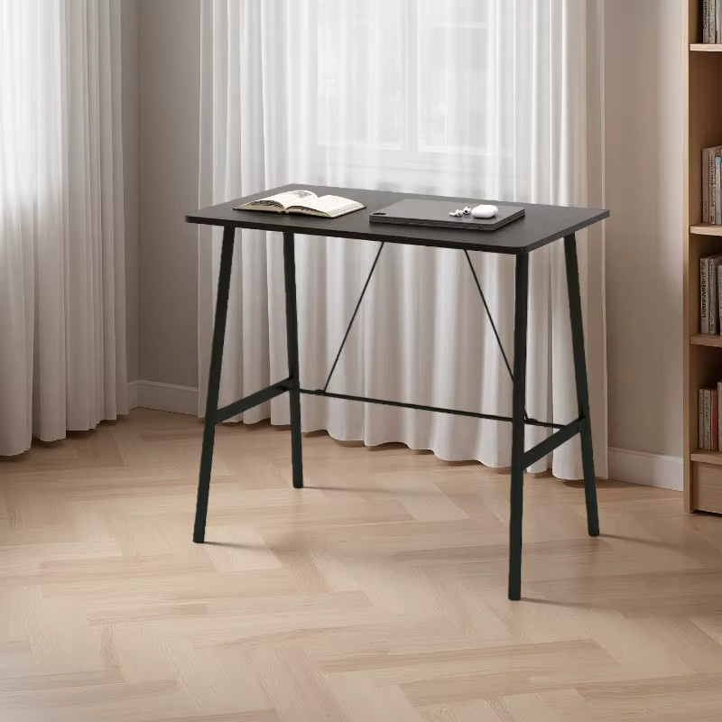 LIUSHADUOLA Computertisch Modern in Schwarz, Wasserdichter Schreibtisch aus MDF-Laminat für Home-Office und Schlafzimmer - Bild 2