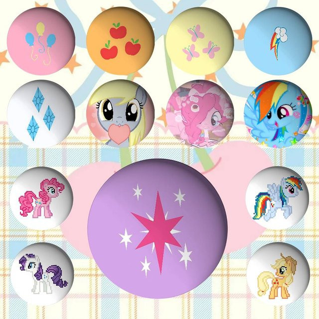 KAYOU Anstecknadeln Cartoon My Little Pony - Bild 1