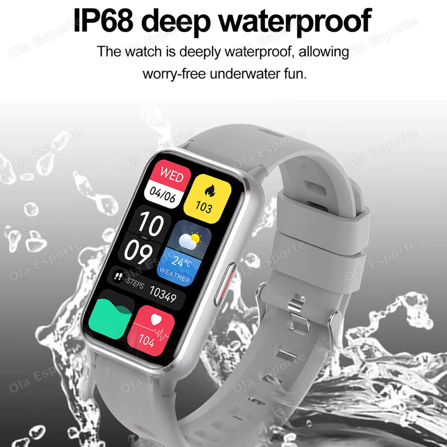 Ola Esporte Smartwatch HW12 für Damen mit Herzfrequenz-, Blutdruck- und SpO2-Messung, Schlafmonitoring, Bluetooth-Anruffunktion und Wasserdichtigkeit - Bild 5