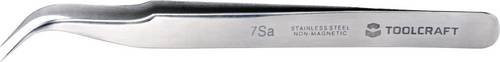 TOOLCRAFT Präzisionspinzette TO-5861037 mit 55° gebogener Sichelspitze, silber, Edelstahl, Länge: 120 mm - Bild 1