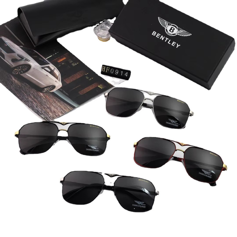 Auto-LOGO Sonnenbrille Aviator, Metall, polarisiert, Vollrand - Bild 2