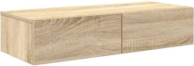 vidaXL Wandregal mit Schubladen in Sonoma-Eiche, B/T/H: 80 x 33 x 17 cm - Bild 1
