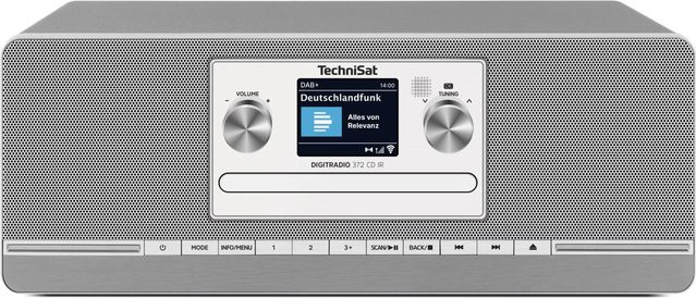 TechniSat DIGITRADIO 372 CD IR Internetradio mit DAB+, CD-Player und Fernbedienung in Silber/Anthrazit - Bild 1