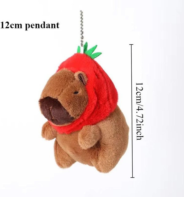 Linyi toy Capybara Plüschkissen, Stofftier, Erdbeer, ab 14 Jahren - Bild 1