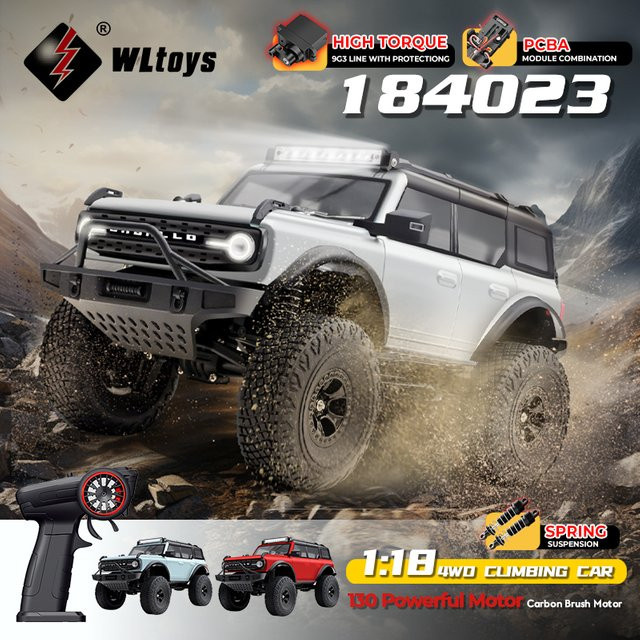 WLtoys 184023 RC Auto, 1/18, mit LED-Licht, 4WD, RTR, Off-road - Bild 1