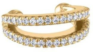 CRMYA Clip Ohrring, Messing, Gold, Zirkonia, Damen - Bild 1