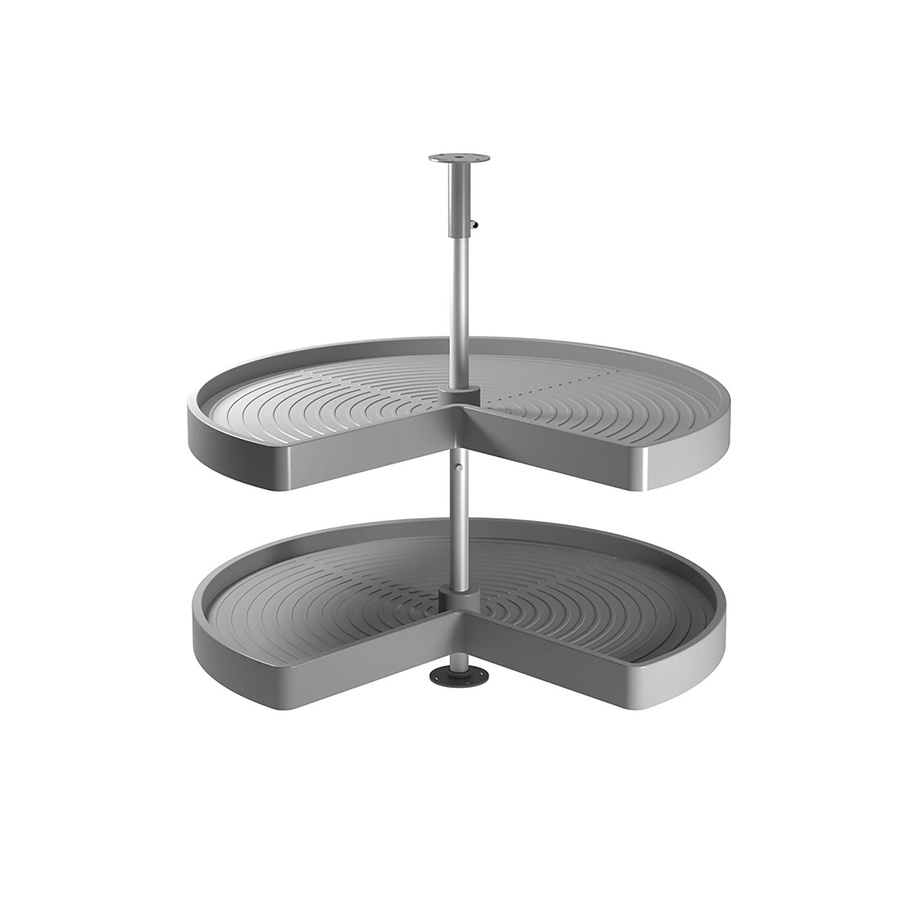 Emuca Lot Drehplatten Shelvo 3 und 4 für 900 mm Modul aus Kunststoff und Aluminium in Weiss - Bild 2