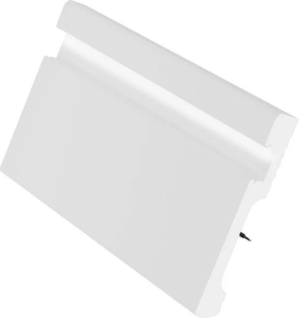 Vente-unique Sockelleiste Ateno aus PVC in Weiß, Höhe: 1,2 cm, Breite: 3,0 cm, Länge: 290 cm - Bild 1