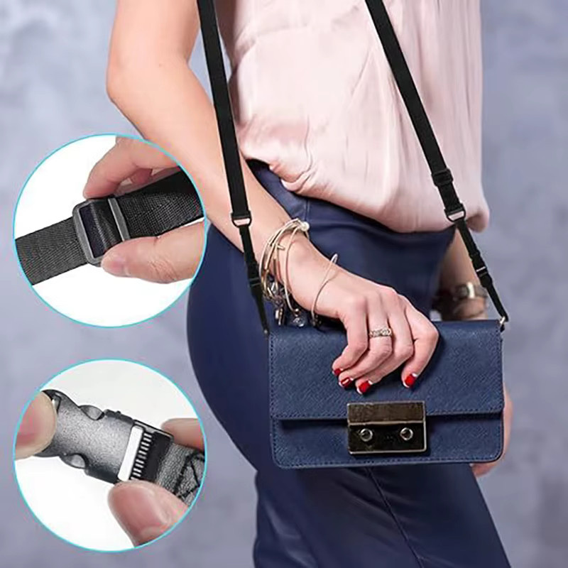 SD&HI Tragbarer Nylon Schultergurt mit Quick Release Funktion, Verstellbares Kamera-Lanyard und Crossbody-Gurt, Schwarz - Bild 3
