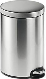 Durable Treteimer Edelstahl rund mit Soft Close und herausnehmbarem Inneneimer, Silber, 12 l - Bild 2