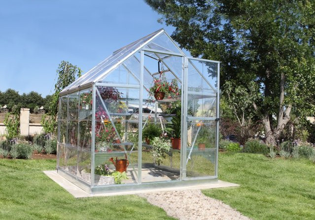 Palram Canopia Harmony Gewächshaus Silber Klar B/T: 190 x 190 cm - Bild 1